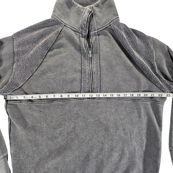 PINK Victoria's Secrect Gray Quarter-Zip Sweatshirt With Reverse Fleece size XS - Picture 3 of 4